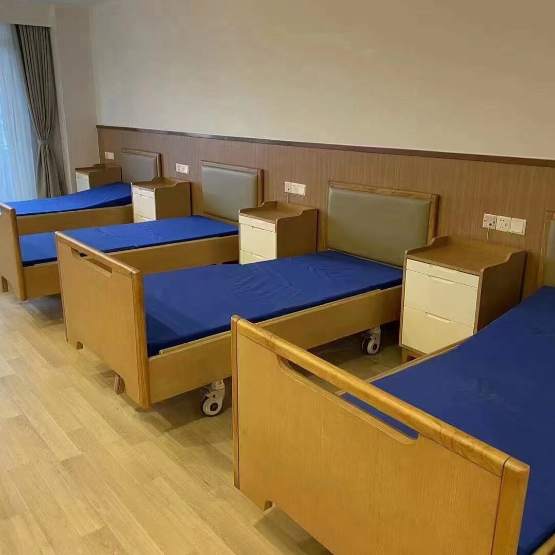 木质护理床 隐形双摇家用单双摇护理床 老人用疗养床养老院用床