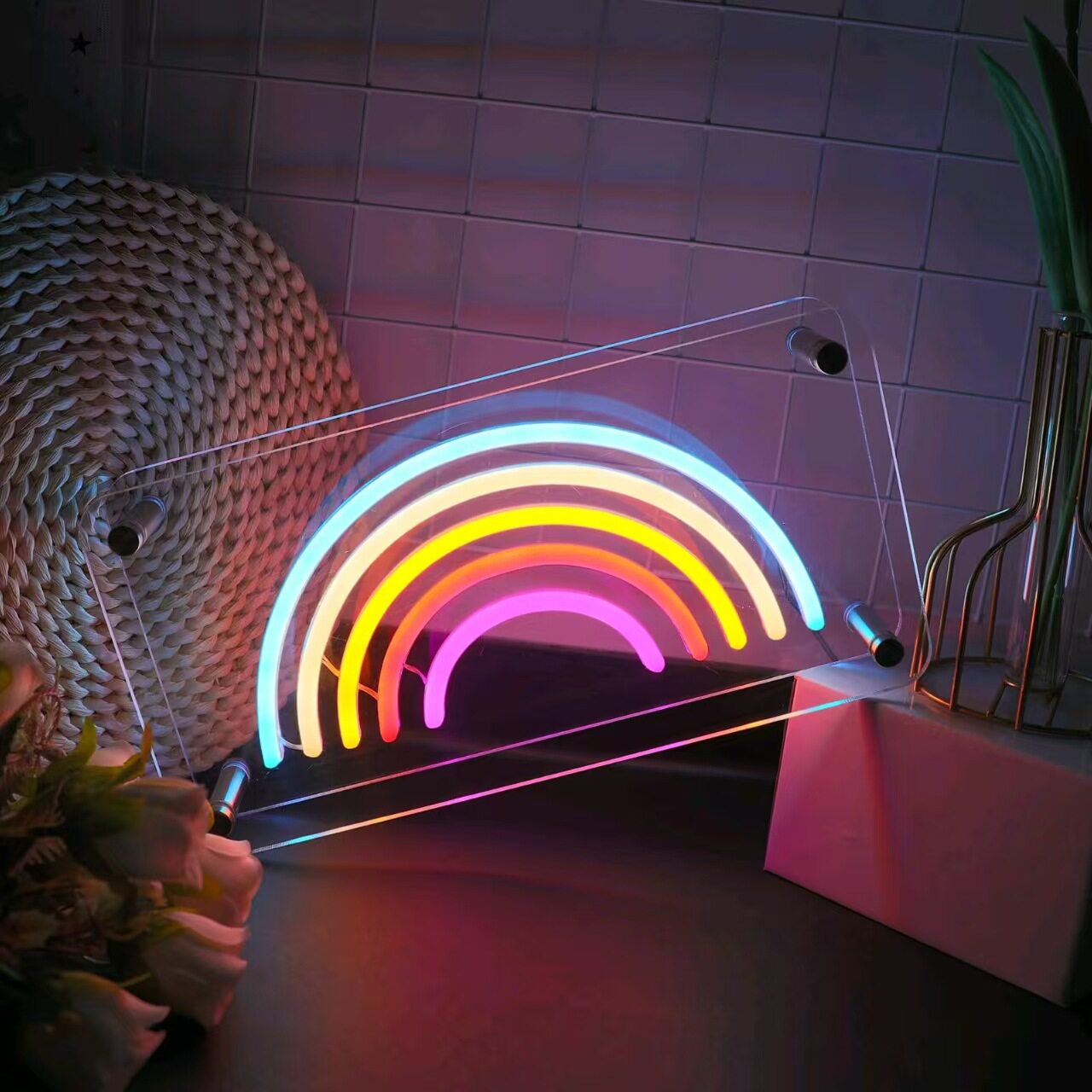 LED箱体霓虹灯挂墙酒吧装饰