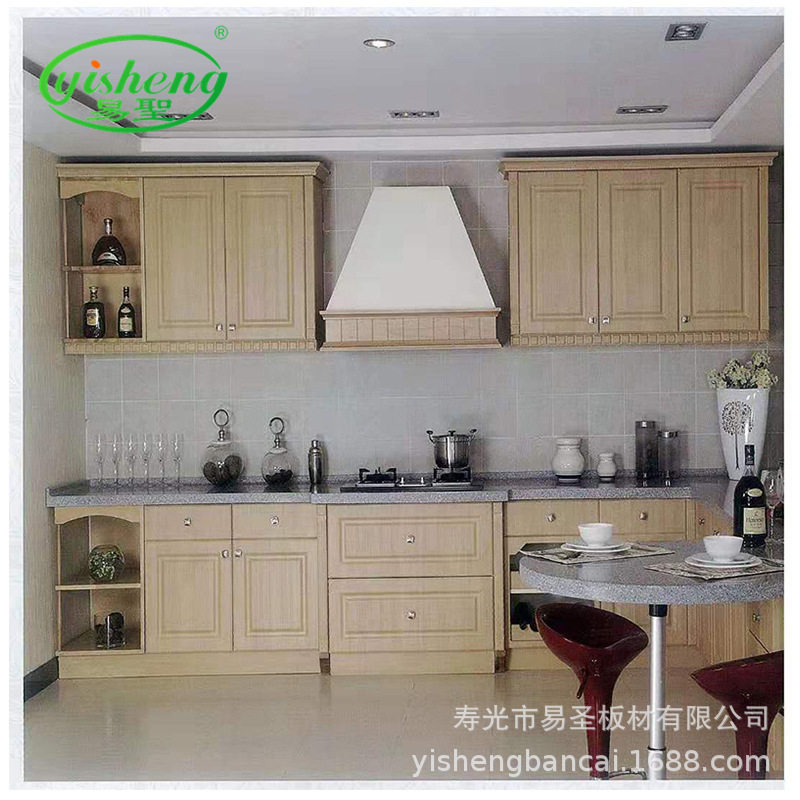 pvc吸塑柜门板 高密度整体吸塑橱柜门 全屋家具吸塑模压门板