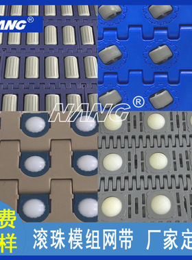 蓝歌NANG 厂家直供模组网带 滚珠输送带 物流输送机塑料网带