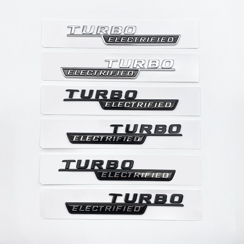 适用于奔驰新款C级C43 C200 C260车标 AMG改装TURBO叶子板侧标贴