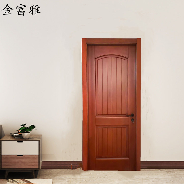 订置原木门新中式沙比利木门红樱桃木门胡桃木厂家直销实木门优惠