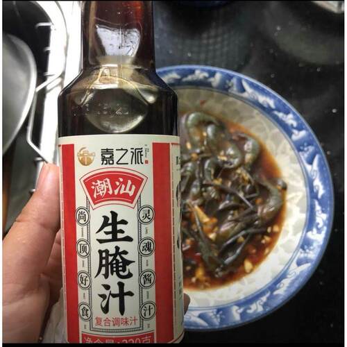 嘉之潮汕生腌料汁派海鲜捞汁小海鲜料汁凉拌菜调味料制潮州生腌汁