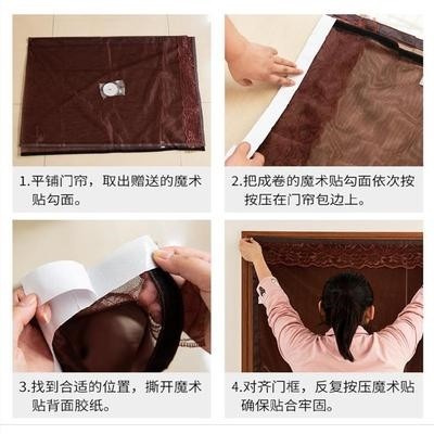 过道门帘隔断帘无门框房间卧室家用免打孔推拉门塑料自动吸合房门