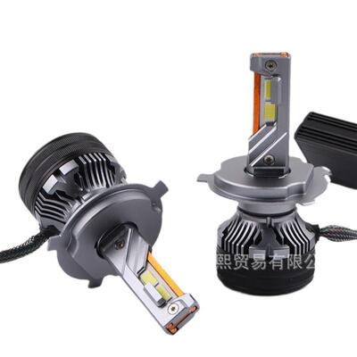 K7C三铜管汽车大灯9005超亮白光H4H7H11车灯改装远近一体车灯