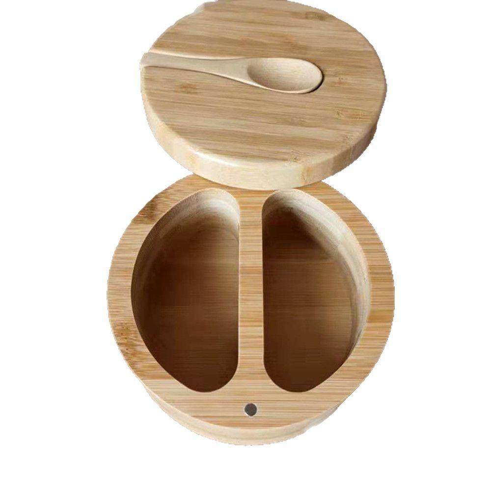 竹子调味罐调味盒双格盐罐盖子带勺储物罐厂家厨房收纳瓶出口,厨房/烹饪用具,调味瓶罐/调料研磨器,淘宝优惠券,粉丝福利购,淘宝优惠卷