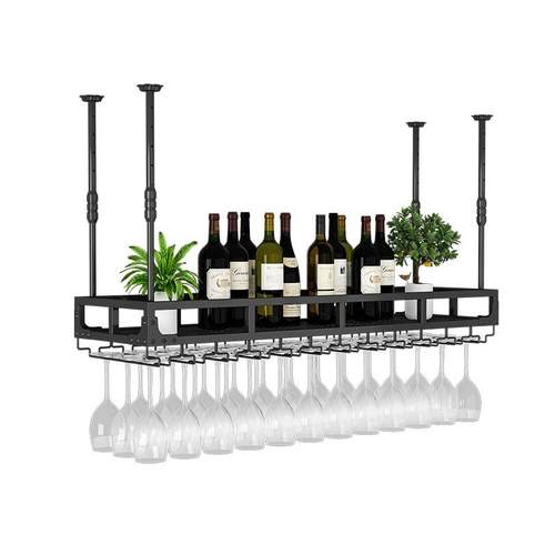 吧台吊架酒架置物架悬挂酒吧吊杯架倒挂式酒柜展示柜清吧上方酒杯