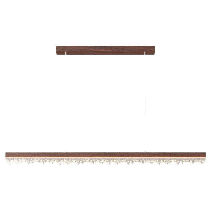 极简餐厅吊灯胡桃木色一字长条灯具中古原木风护眼日式吧台餐桌灯,家装灯饰光源,智能吊灯,淘宝优惠券,粉丝福利购,淘宝优惠卷