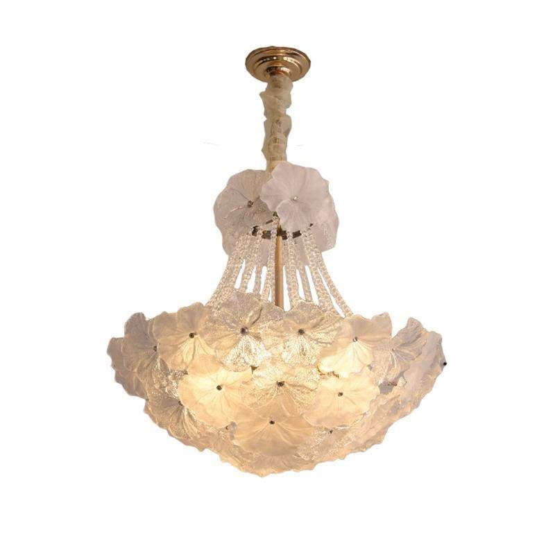 法式轻奢吊灯客厅主灯高端大气餐厅灯现代水晶吊灯创意花朵卧室灯,家装灯饰光源,智能吊灯,淘宝优惠券,粉丝福利购,淘宝优惠卷