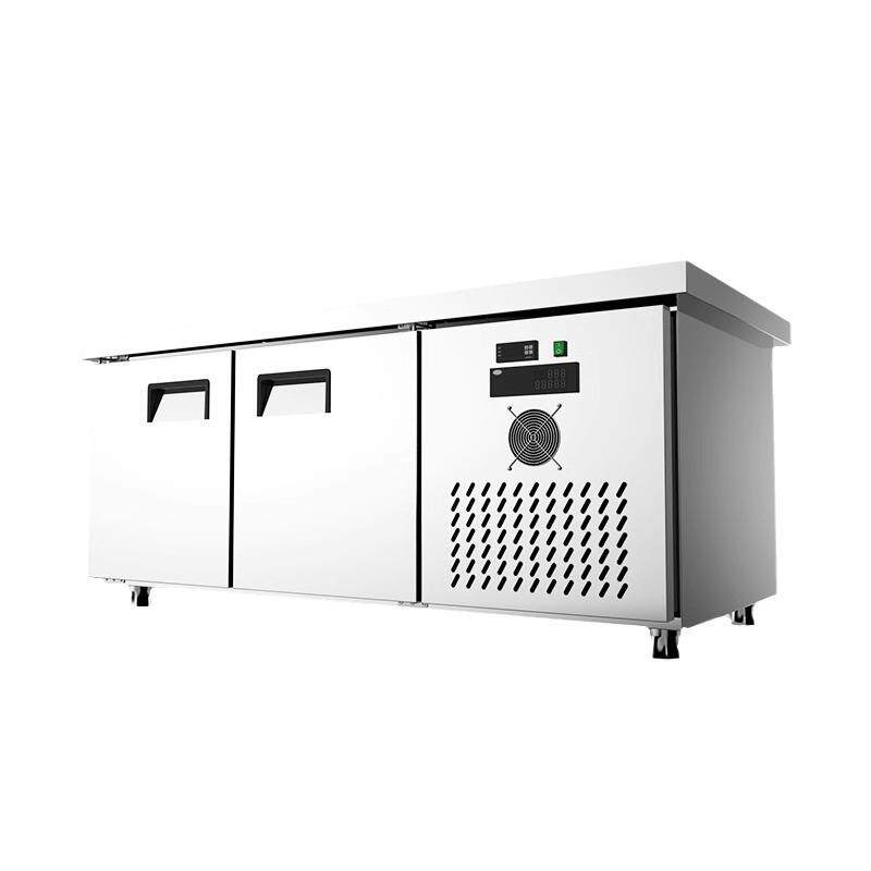 风冷工作台商用冷冻插盘冰箱不锈钢冰柜无霜冷藏操作台平台保鲜柜