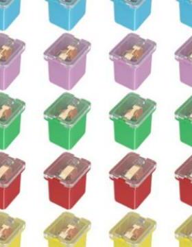 34件15A20A25A30A40A50A60A32V迷你开槽汽车盒式保险丝套件