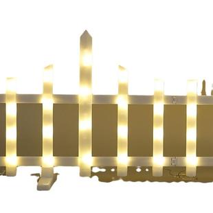 经典 太阳能户外彩灯围栏篱笆庭院造景花园小院草坪圣诞节日氛围灯