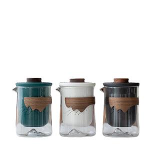 户外旅行茶具套装便携式收纳包商务活动伴手礼陶瓷快客杯一壶六杯