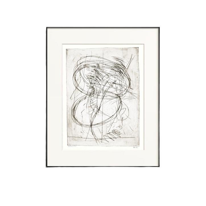 余墨高级艺感抽象白线条挂画法式现代中QF202040古风小众术复古装