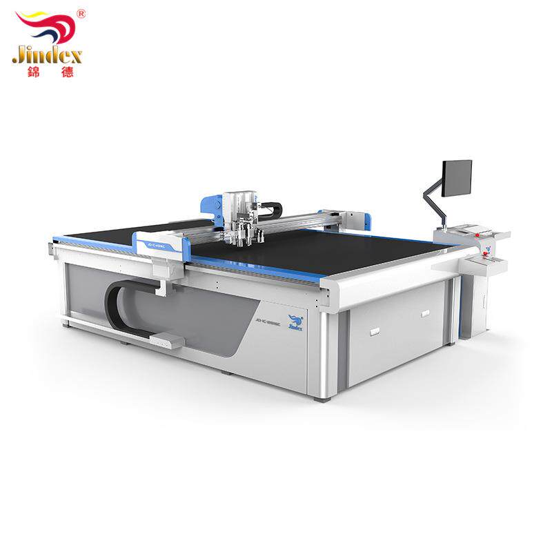 沙发皮革布料牛津布帆布棉麻布仿皮自动送料裁切机服装布料切割机