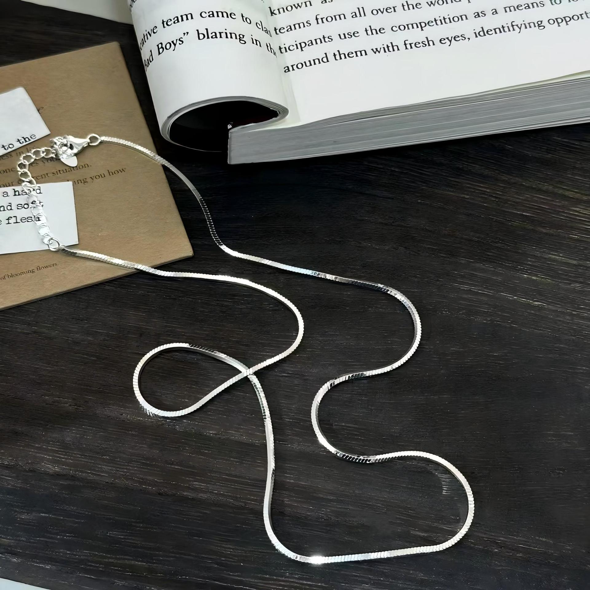 纯银蛇骨链配饰女轻奢小众高级感