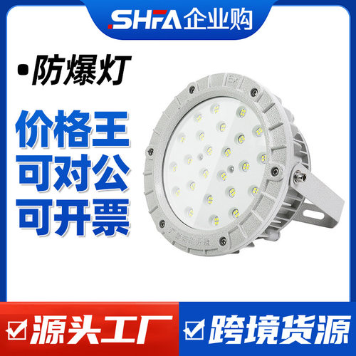沈防灰色国标LED防爆工矿灯投光灯加油站仓库厂房化工厂