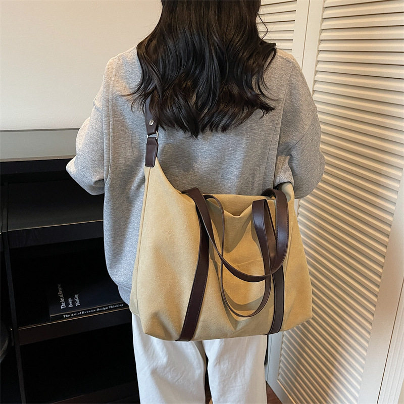 大容量单肩包旅行日常通勤包时尚休闲帆布托特包韩版单肩斜挎包,箱包皮具/热销女包/男包,通用款女包,淘宝优惠券,粉丝福利购,淘宝优惠卷