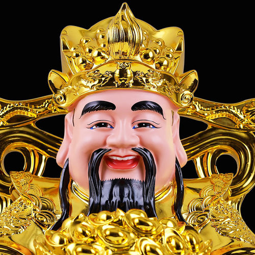 树脂财神家居室内饰品开业店财神雕像制R作业务办公工艺品