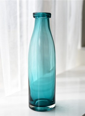 每周一三五1e0点上新/欧式国际绿色玻璃花瓶样板间家居装饰品摆件