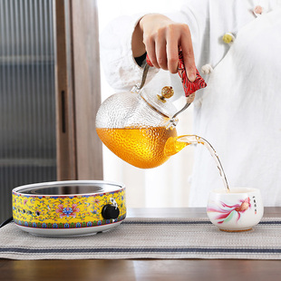 电陶炉煮茶壶家用泡茶专用玻璃煮茶器小型迷N你茶水分离养生烧水