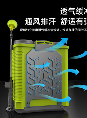 农药喷洒器打药机电动农村喷雾器背桶高压农用P新型雾化喷充电消