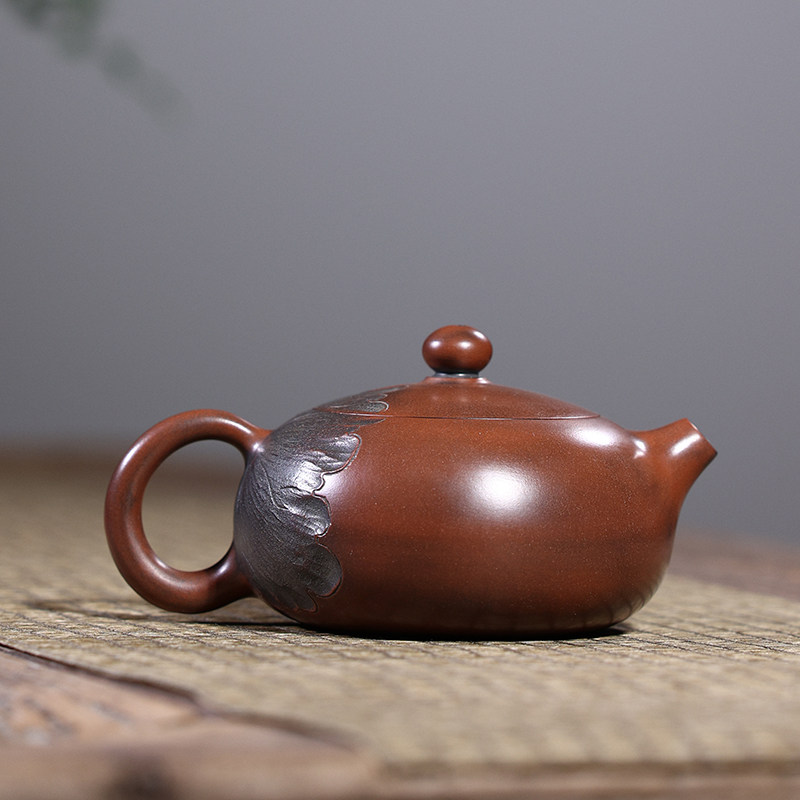 广西特产钦州泥坭兴陶纯手工原矿家用茶壶古铜色窑变西Z施壶非紫