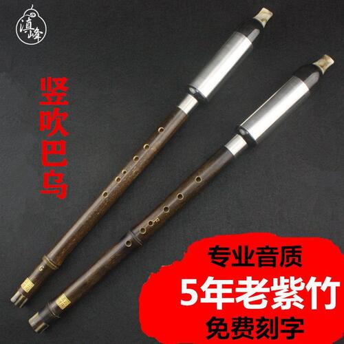 云南滇峰乐器儿童成人初学入门紫竹专业演奏型DC降BGF调竖吹巴乌