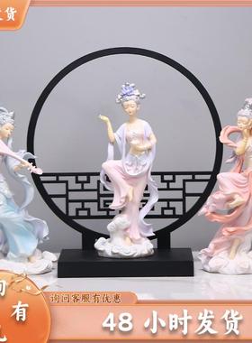 跨境新款爆品敦煌飞天家居装饰结婚礼物国潮树脂桌面摆件