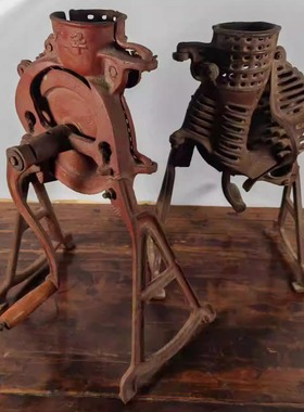 民俗老物件老农具手摇老式脱粒机农村杂项旧货农家院复古装饰摆件