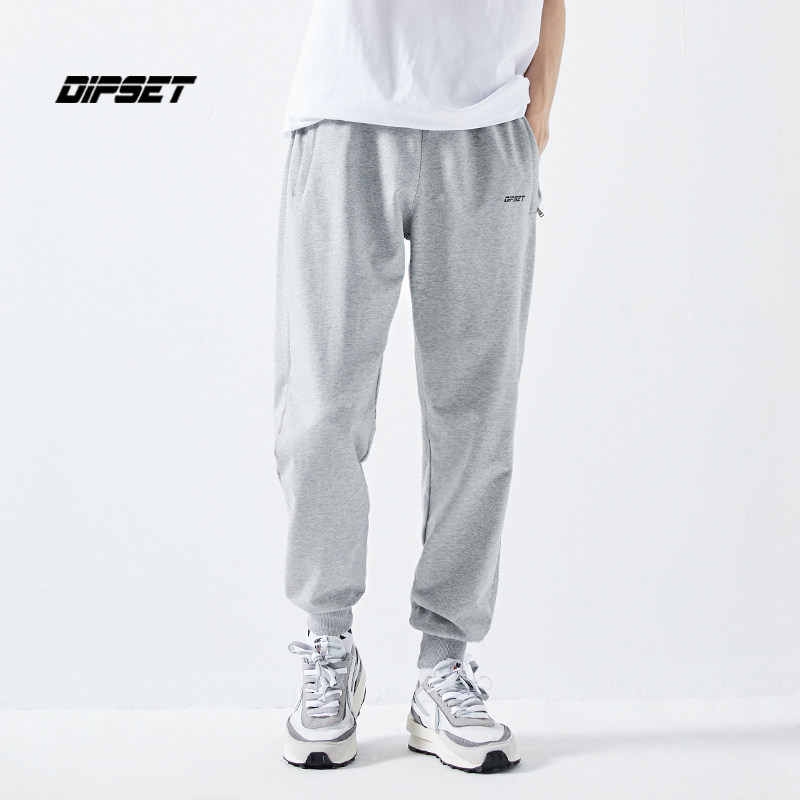 运动卫裤男生秋冬季潮牌加绒加厚休闲裤子男宽松百搭潮流束脚长裤