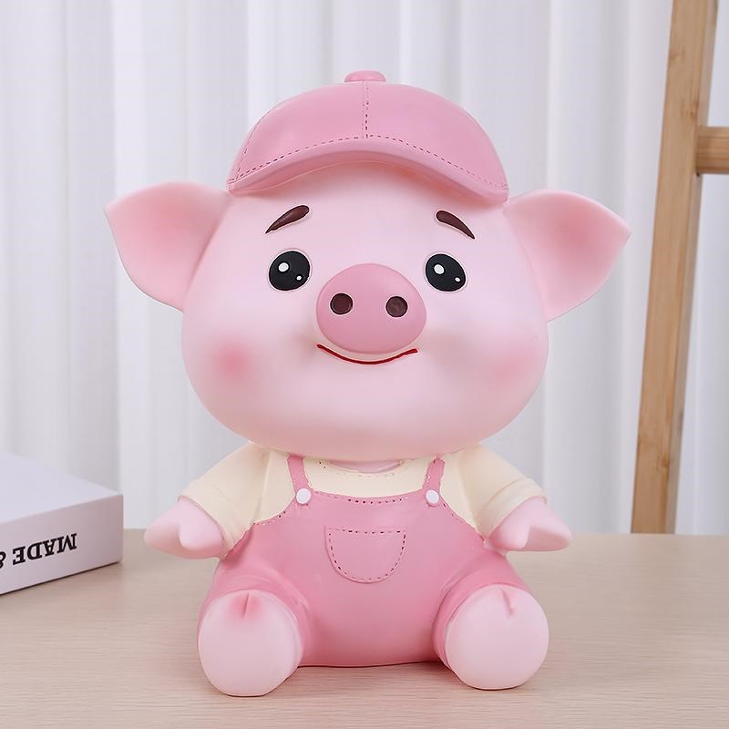 网红新款猪存钱罐小猪猪储蓄罐搪胶防摔储钱S罐儿童节礼物定制