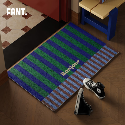 中古风高级感丝圈入户地垫