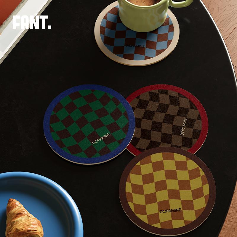 中古风高级感吸水杯垫