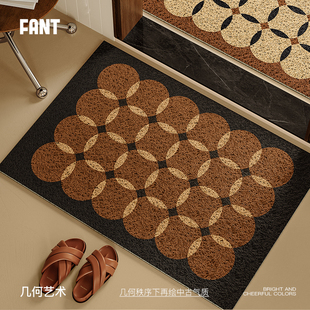 塞勒斯中古风门口丝圈入户地垫进门垫门外高级感加厚防滑蹭土脚垫
