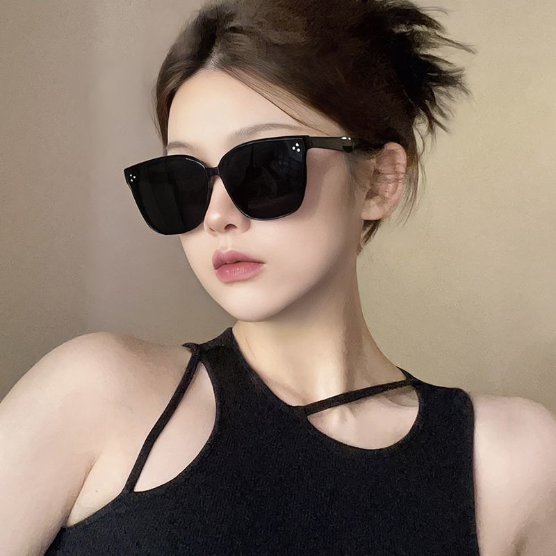 欧洲站GM新款太阳镜女高级感韩版大框显脸小眼镜时尚防晒防紫外线