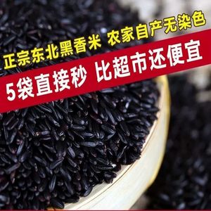 东北黑米5斤10斤农家自产新米黑香米粥五常香糯大米杂粮批发1kg