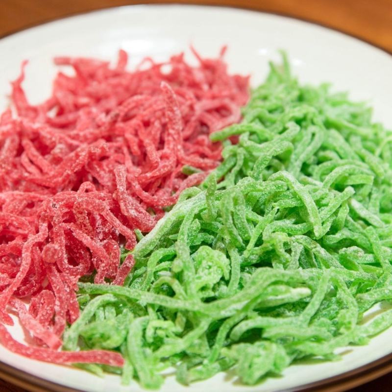 红绿丝食用元宵节汤圆馅料八宝饭老式月饼传统糕点原料红丝绿丝