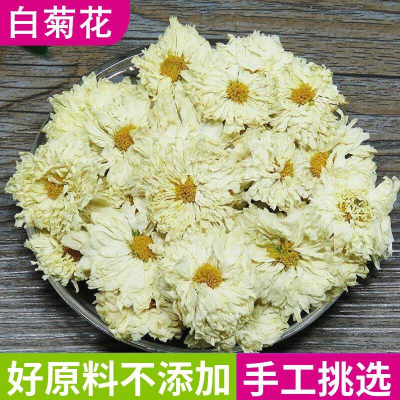 正品天然黄山贡菊100g 菊花茶干花白菊 花草茶  花太美包邮