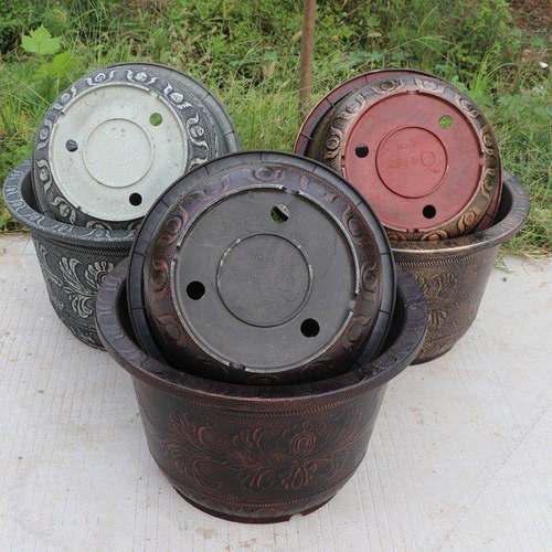 特大号花盆塑料加厚仿陶瓷铁树花盆口径60厘米龙缸盆专用果树