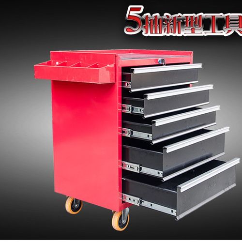 厂销厂新加厚5层五金工具车车间抽屉式带轮带锁工具柜汽修维修品