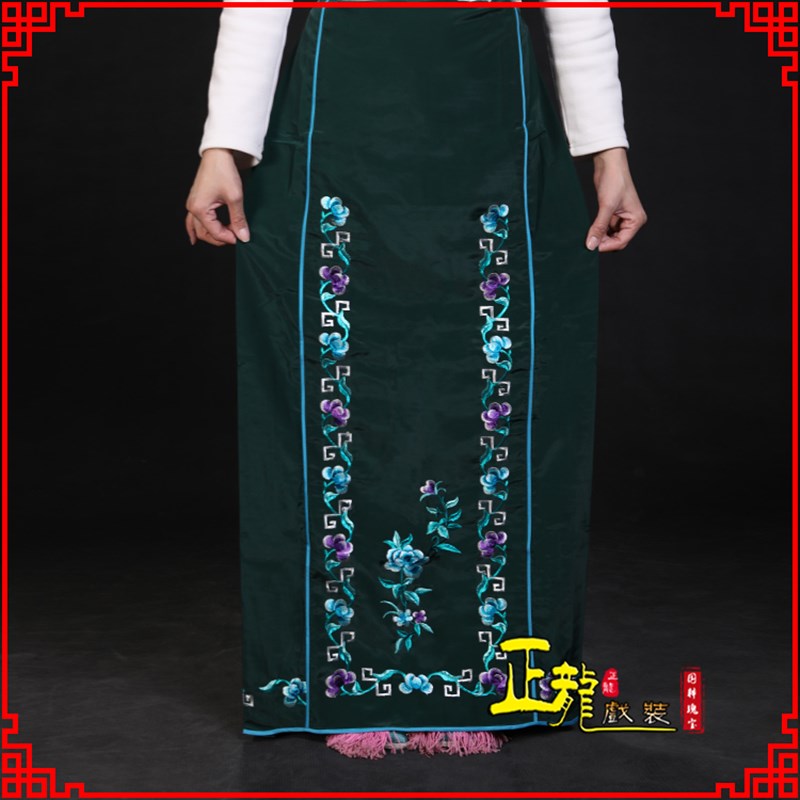 正龙戏装京剧越剧戏曲服装女古装花旦青衣小姐配裙腰包普机大褶裙