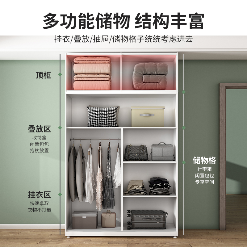 铁皮衣柜推拉柜现代简约带锁阳台卧室儿童收纳衣橱钢制储物柜家用