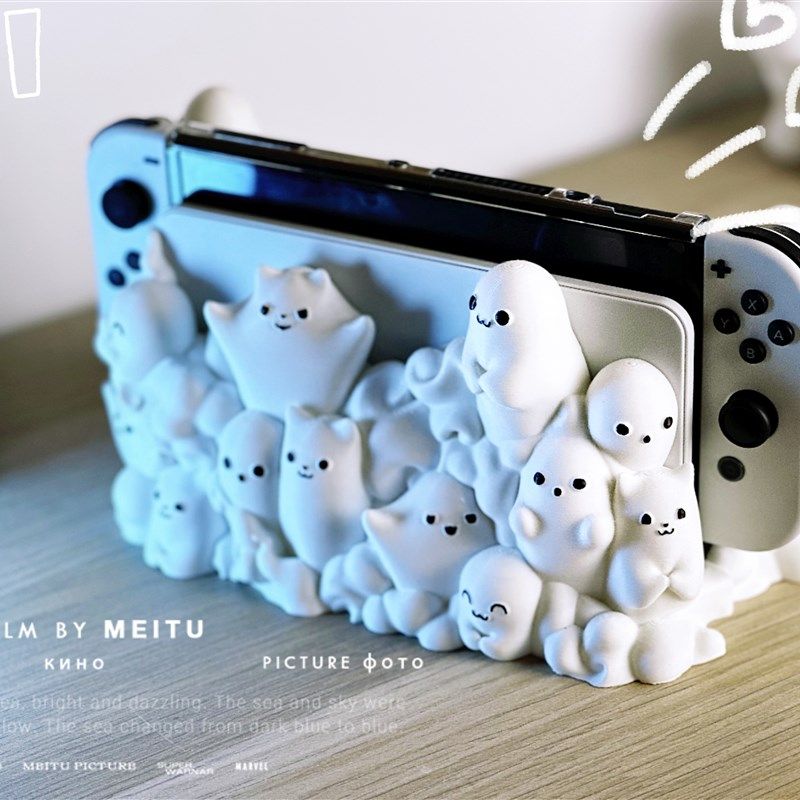 switch幽魂底座ns软萌鬼怪switch幽灵底座幽灵码头 可爱幽魂支架