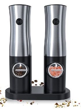 Lectric Salt And Pepper Grinder Set, Rechargeable Battery