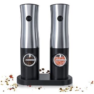 Lectric Salt And Pepper Grinder Set, Rechargeable Battery