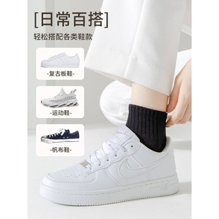 短袜加肥加大夏天白色薄棉袜新款 袜子大尺码 女袜41一43纯棉春秋款