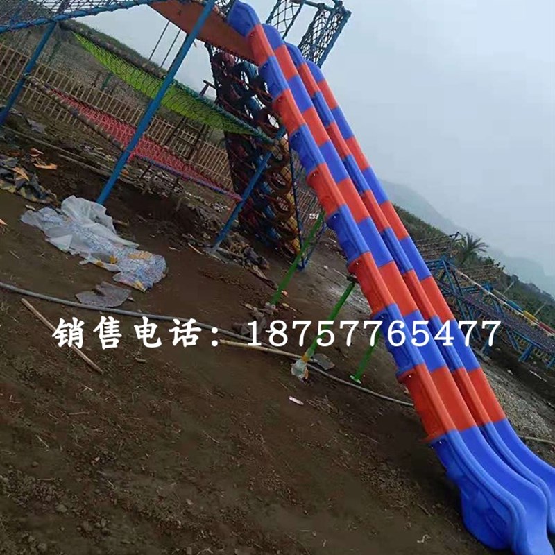 室内儿童单双滑道S螺旋滑筒淘气堡幼儿园户外大型滑梯板塑料配件