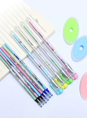 0.5mm Erasable Pens Set Kawaii Black Blue Ink Erasable Refil