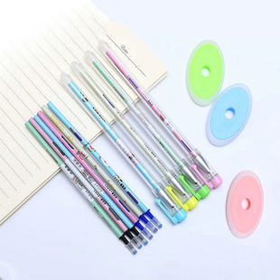 0.5mm Erasable Pens Set Kawaii Black Blue Ink Erasable Refil